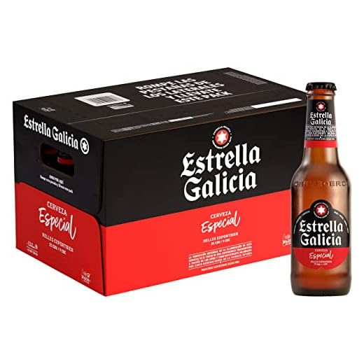 Estrella Galicia Especial Cerveza - Pack de 24 botellines x 250 ml - Total: 6 L