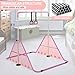 Gymnastics Bar for Kids 3-12 Years - Adjustable Height Horizontal Monkey Bars with 300lbs Capacity, Folding Home Gym Equipment & Non-Slip Base for Junior Training (Boys, Girls)