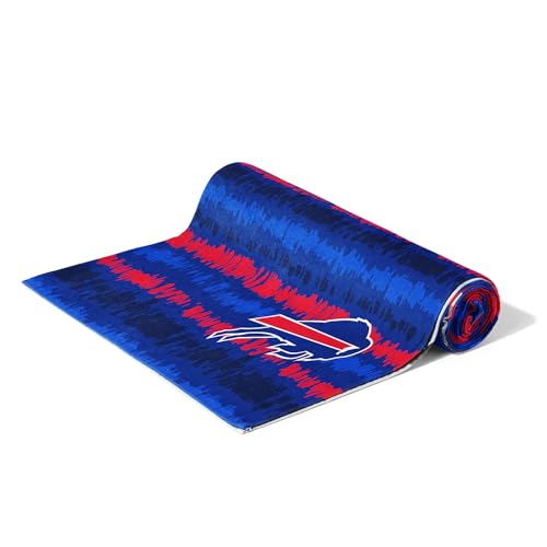 Image of Northwest NFL Buffalo Bills Oversized Microfiber Beach Towel, 60 x 70 Inches - Quick Dry, Sand Resistant, Lightweight, Highly Absorbent, Shibori Design
