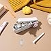 Imagen de Healeved Mini Máquina de Coser Manual Portátil Blanca Herramienta de Costura para Reparar Ropa y Manualidades Dispositivo Ligero para Uso Doméstico y Viajes Color Color Aleatorio