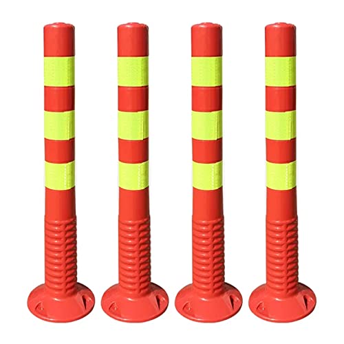 Générique Cônes de sécurité réfléchissants - Lot de 4, cônes de signalisation Haute visibilité pour Le stationnement, Les Sports et Les Chantiers ; durables, légers, idéa