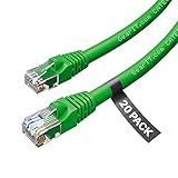 GearIT Cat 6 Ethernet Cable 1 ft (20-Pack) - Cat6 Patch Cable, Cat 6 Patch Cable, Cat6 Cable, Cat 6...