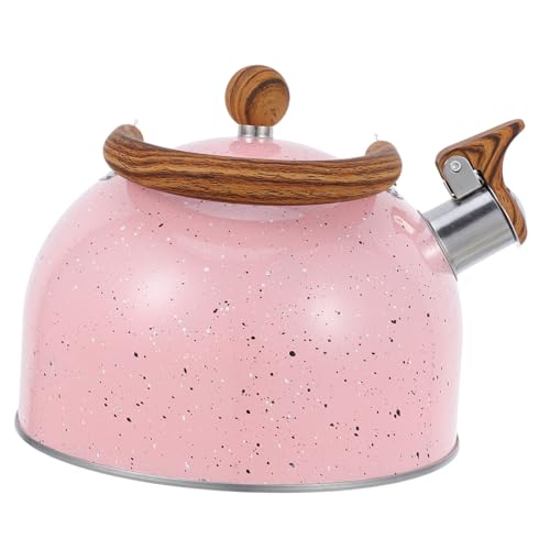 KESYOO ステンレス製笛吹きケトル 折りたたみハンドル付き 多用途ガス 対応やかん キャンプ アパート アウトドア用沸騰警告音付き湯沸し器