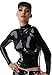Produktbild Klassische Catsuits aus Latex, verführerisches Oberteil, Kleid mit Reißverschluss, 0,4 mm, Schwarz, Einheitsgröße