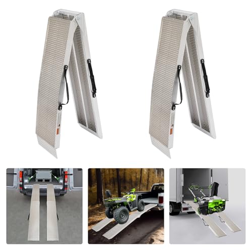 Rampas para carga de aluminio plegables 2 piezas 750 lbs miniatura 5