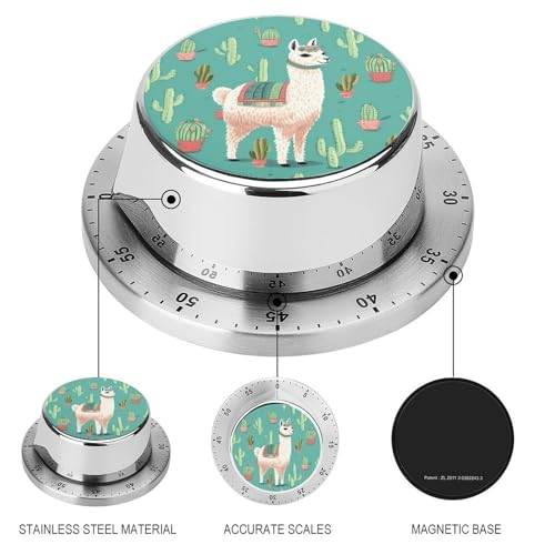 Temporizador de cocina sin baterías para evitar descuidos gracias a su potente alarma manual 4