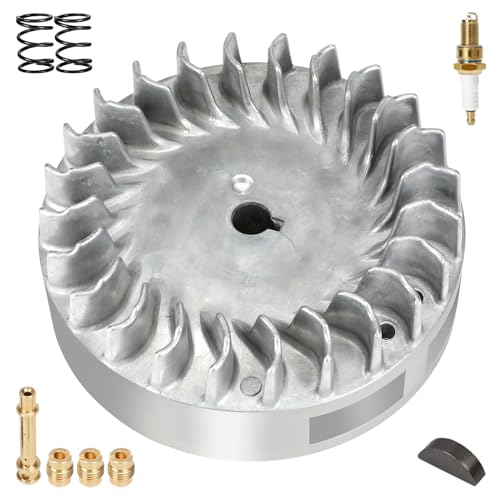 XIKOBY 212cc Aluminum Flywheel 10krpm for Predator 212 Hemi ONLY Engine 60363 GX160 GX200 Coleman Mini Bike CT200U BT200X CT200U-EX Baja Warrior MB200 Part with 26lb Valve Springs Crankshaft Key