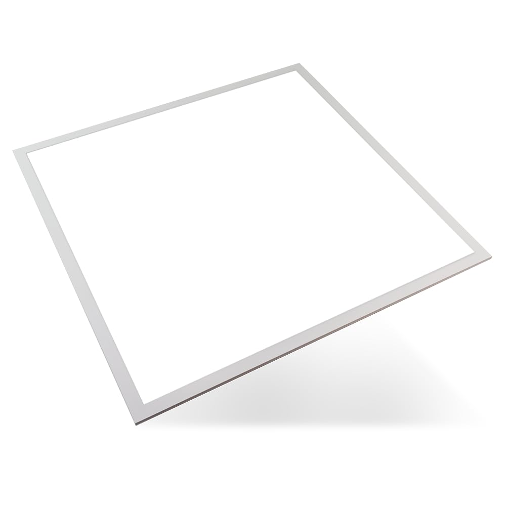 LUXULA LED BackLit Panel, 62x62 cm, IP44, 40W, 4400lm, 4000K Neutralweiß, 110° Abstrahlwinkel, LED Deckenleuchte, Büro und Küche, Rasterdecke 62x62, Deckenplatten 62x62, inkl. ENEC Marken-Netzteil