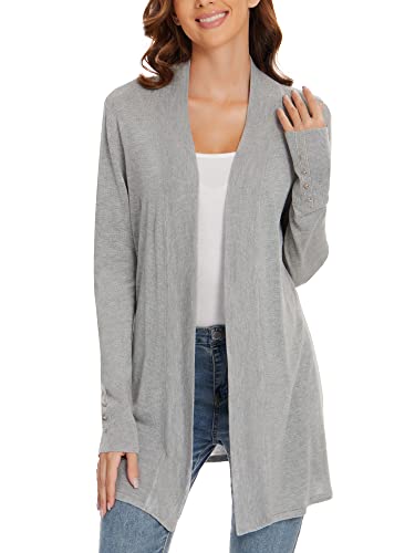 Image of Cardigan for Women Dressy Casual Long Sleeve Open Front Knit Cardigan Sweaters