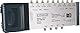SCHWAIGER -SEW4094 531- SAT Multischalter | 9 > 4 | 2 Satellitenpositionen auf 4 Teilnehmer | Eingang: 9 F-Buchse; Ausgang: 4 F-Buchse | für Quattro LNB | Silber, schwarz