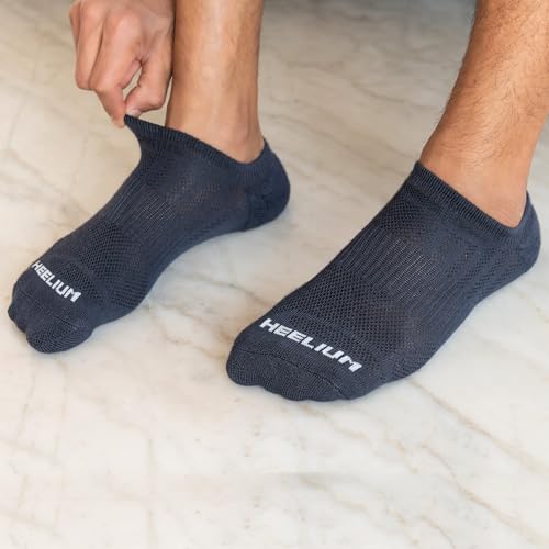 Image of HEELIUM Bamboo Ankle Socks for Men & Women | Ultra-Soft, Odour-Free, Thin & Breathable | 3X Softer than Cotton | Sizes - M (UK 4-8) & L (UK 9-13)