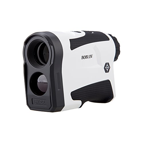 BOBLOV LF600G Télémètre de Golf Range Finder Étanche 600 M 6X LCD Mesure de Distance Mesure de Vitesse Cible de Verrouillage(Blanc)