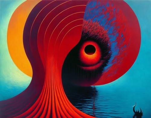 Tableau sur toile salon contemporain motif obscurité 58x90 cm