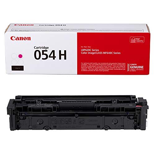 Canon Genuine Toner, Cartridge 054 Magenta, High Capacity (3026C001) 1 Pack, for Canon Color imageCLASS MF641Cdw, MF642Cdw, MF644Cdw, LBP622Cdw Laser Printers