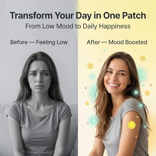 Dopamine Patches Extra Strength – 90 Count Plant-Based Non-GMO Mood Support & Energy Patch – Dopamine & Serotonin Balance – Mood Balance Patch for Women & Men – 3 Month Supply - Image 3