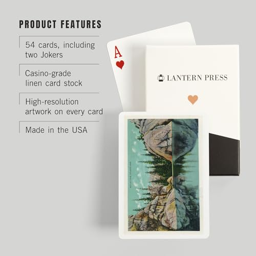 Baraja de 52 cartas tamaño póker vista Sylvan Lake miniatura 3