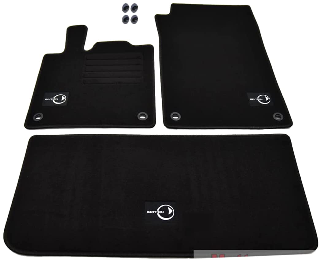 Velours Fußmatten Logo kompatibel mit Smart Fortwo 450 Coupe