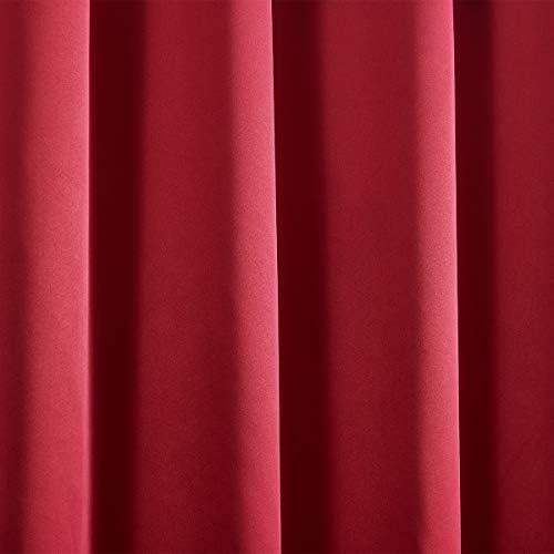 DREAM ART Outdoor Waterproof Blackout Thermal Insulated Privacy Curtains, Grommet Top Windproof Patio Drapes for Porch, Gazebo, Deck, UV Protection, 2 Panels, 54" Wx84 L (137x213 cm), Radiant Red - 3