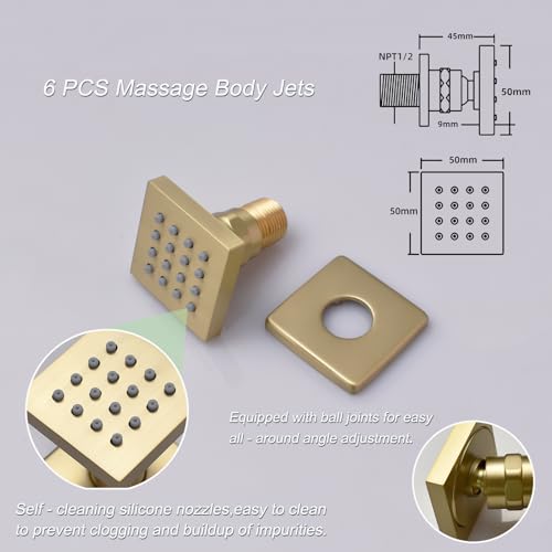 Thermostatic-Shower-System-Brushed-Gold-Shower-Faucet-Set-Rain-LED-12-inch-Full-Body-Shower-Head-Set-with-Water-Temperature-Display-Push-Button-Shower-Valve-6-PCS-Body-Jets-Handheld-Shower