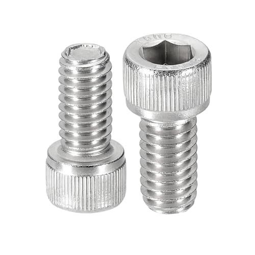 Image of PATIKIL 5/16-18x5/8 Hex Socket Head Cap Screws Bolts, 10 Pcs 304 Stainless Steel Screws Bolts, Socket Hex Drive, Full Thread, Bright Finish