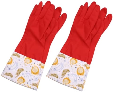 SUCS Reusable Kitchen Gloves For Washing Dishes 2 Pairs
