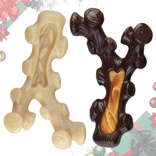 GASAPET Dog Chew Toys for Aggressive Chewers,2 Indestructible Dog Toys for Medium and Large Breed,Real Bacon Flavored Best Dog Toys to Keep Them Busy, Dog Bones for Teeth Cleaning and Training - 7