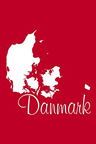 Danmark - Venetian Red Lined Notebook with Margins (Denmark): 101 Pages, Medium Ruled, 6 x 9 Journal