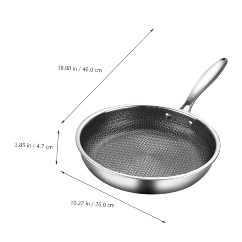 Wok de Acero Inoxidable MAGICLULU con Mango Honeycomb miniatura 2