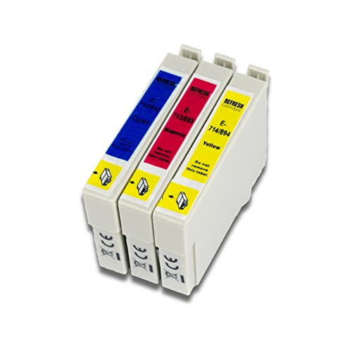 Refresh Cartridges Remanufactured Ink Cartridge Replacements for Set of 3 Colours Epson T0712 T0713 T0714 - Image 2