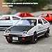 Tianmei 1:32 Initial D Trueno AE86 Alloy Diecast Car Model Toys, Kids Pull Back Metal Vehicle Toys and Adult Collection Ornaments (Black Hood AE86-White)
