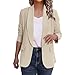 Blazers for Women 2025 Fashion Open Front Lapel Collar Suit Jacket Business Casual Long Sleeve Office Work Blazer