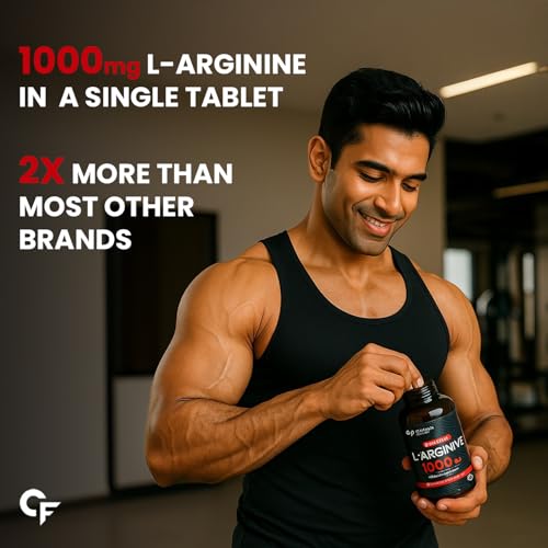 Image of Carbamide Forte L Arginine 1000 mg | l-Arginine Supplements For Man | Boosts Nitric Oxide Production | Improved Oxygen Flow -Veg 180 Tablets (Pack of 3)