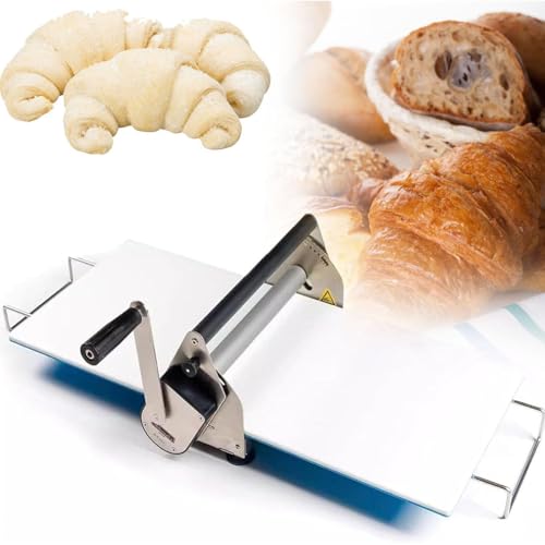 Laminadora De Masa Manual, Prensa De Masa Plegable Para Pizza, Rodillo Para Pasta De Sobremesa De Acero Inoxidable, Grosor Ajustable, Para Pizza, Cruasanes, Pastelería Y Fondant,Rs101