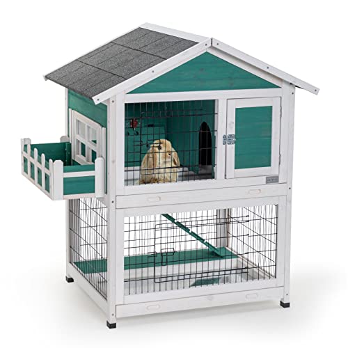 Petsfit 2 Story Rabbit Hutch with Trays