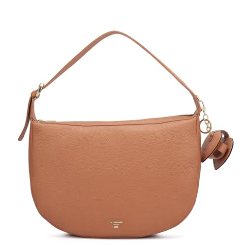 Image of Da Milano Women's Leather Shoulder Bag - Orange