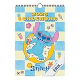 Grupo Erik Calendario 2026 pared grande Stitch - Almanaque pared 2026 : Planificador mensual A3 : Con Ilustraciones a todo Color, espacio para Anotar y Fácil de colgar