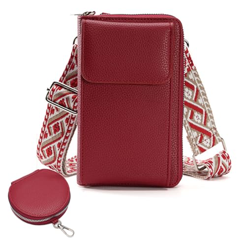 Valentoria Small Crossbody Bag Cell Phone Purse Wallet Leather Card Clutch Handbag for Women