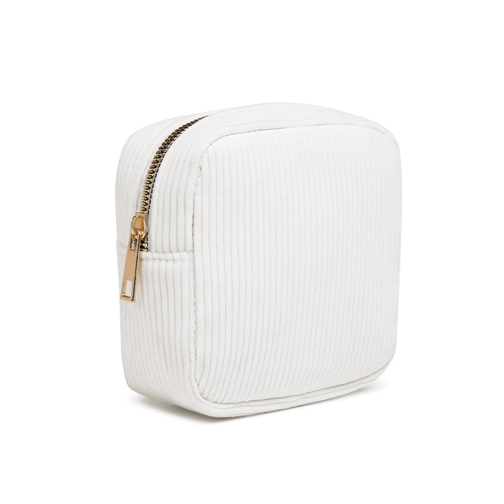 FFpaw Mini Makeup Bag, Mini Makeup Pouch Purse Cute Cosmetic Pouch for Women Corduroy Small Cosmetic Bag for Purse Small Travel Travel Toiletry Bag