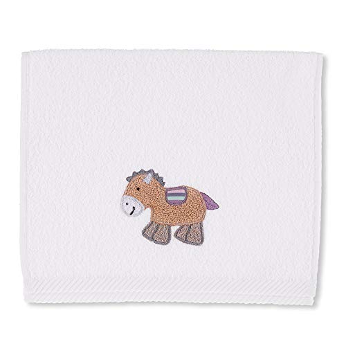 Sterntaler Kinderhandtuch Pony Pauline, Alter: ab 0 Monaten, 50 x 30 cm, Weiß