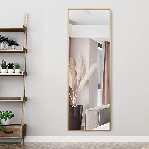 KIAYACI Full Length Mirror Floor Mirror with Standing Holder Hanging/Leaning Large Wall Mounted