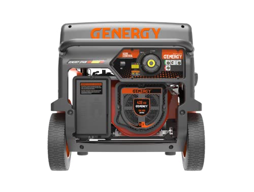 GENERGY Professionele benzine-generator, 8,8 kVA Formigal 7000 W, 400 V/6500 W, 230 V, E-START - AVR / SVR professionele stroomgenerator, 28 liter tank, 70 dB – 77 dB 7 m LpA (Formigal 7kW 400 v) - Afbeelding 3