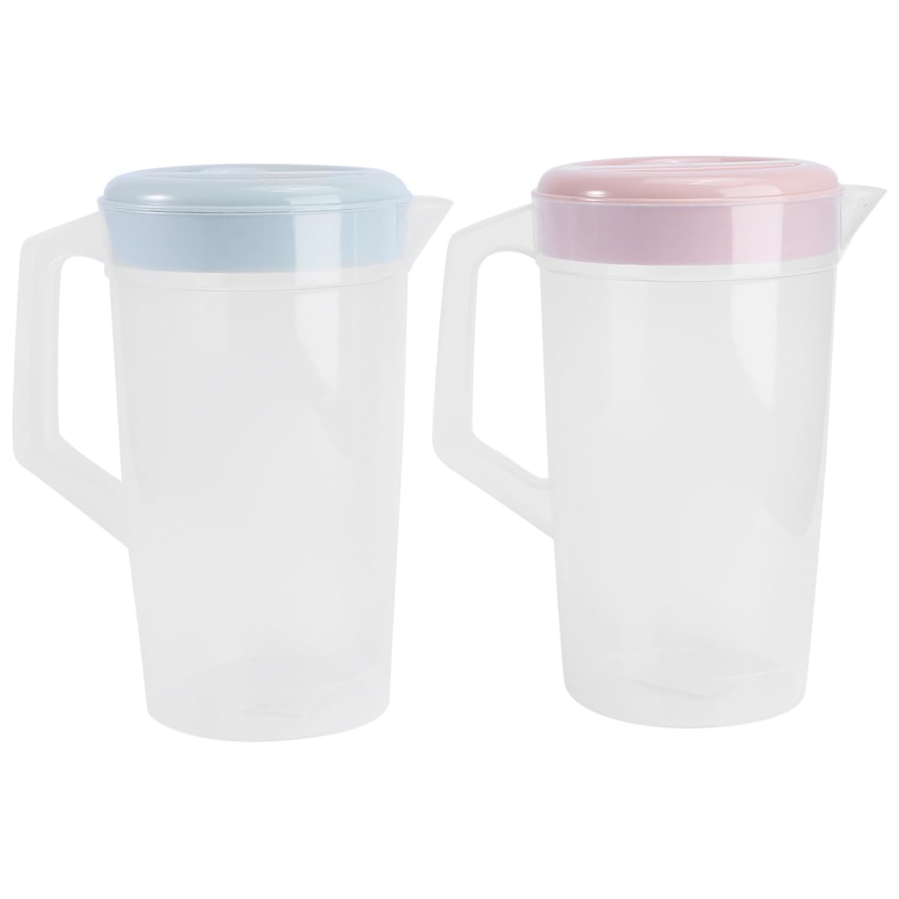 2 Stück Krug Mit Deckel für Saft, Eistee, Grün Tee, Wasserkaraffe