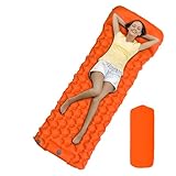 Colchoneta de dormir para acampar, ultraligera, para acampar al aire libre, colchón inflable | Impermeable, colchón portátil para mochileros, senderismo, tienda de campaña