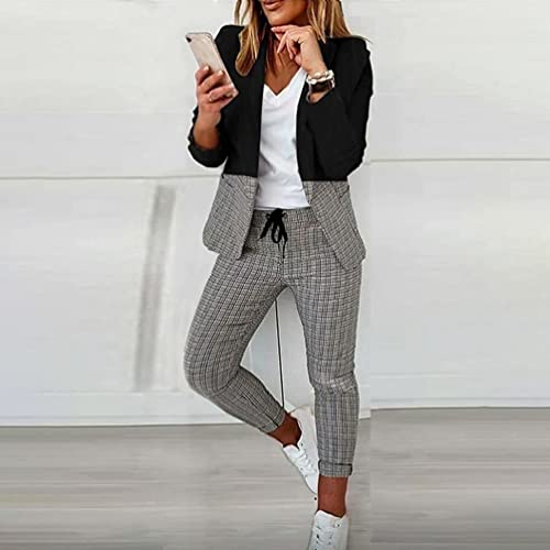 Costume de bureau veste deux boutons et pantalon pour femme active