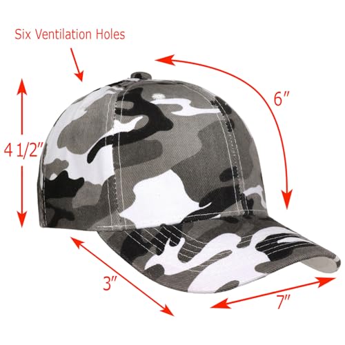 Image of Falari Wholesale Bulk Lot 12-Pack Baseball Cap Adjustable Size Plain Blank Solid Color