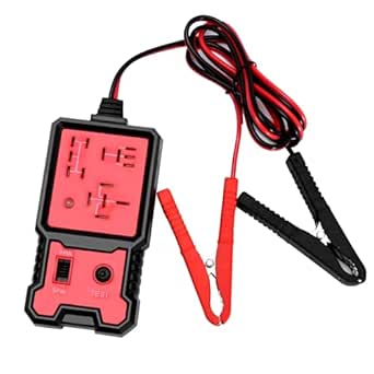 12V Automotive Relay Tester, Car Battery Diagnostic Checker Tools with Clips for Auto Repairing Multifunctional Portable 12V Diagnostic Relay (1pack)