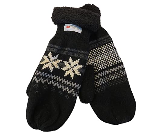 Claus Modes Gestrickter Fäustling mit Norweger Muster Thinsulate für...