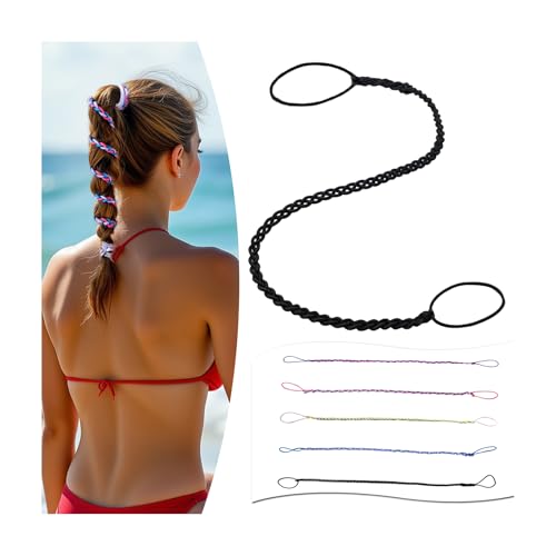 STHEJFB Hair Ties for Women Pony Tails Elastic Hair Tie for Gym Braidedb Spiral Hairs Ties for Swimming Sports