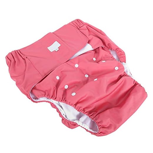 Fralda, fralda de adulto lavável à prova de vazamento ecológica reutilizável com boa absorção de água para pessoas com deficiência para incontinência para idosos para amamentação (705 rosa vermelha)