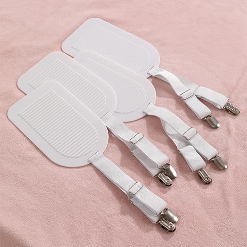 Housses de matelas fixes grâce aux supports de draps réglables anti-glisse - 4